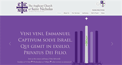 Desktop Screenshot of anglicanchurchofsaintnicholas.org